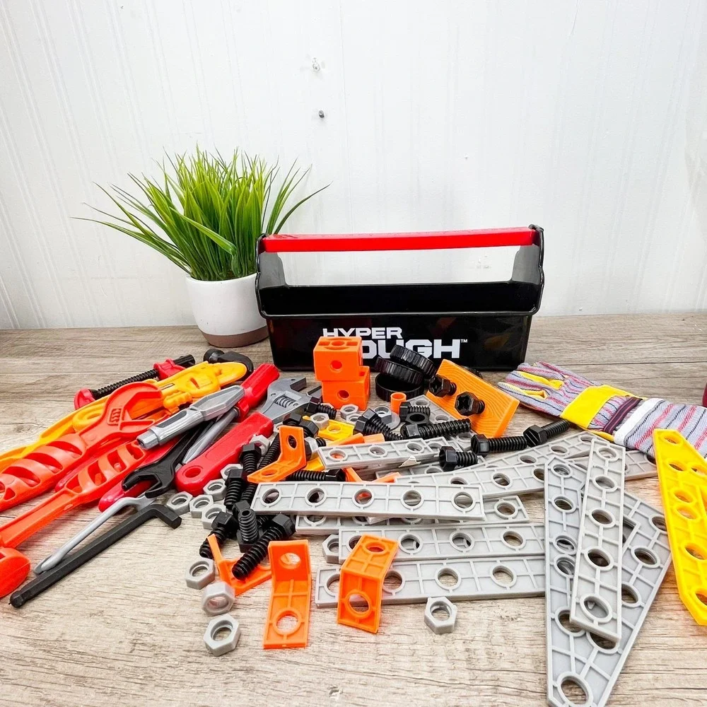 Toddler Tool Set - 50+ pc Kids Stem Tools, Pretend Play Toys‎ for Kids Hammer
